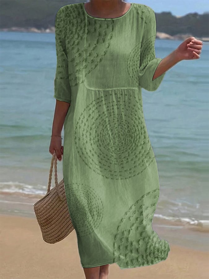Améliane™ — Elegante midi-jurk met delicate details
