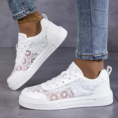 Lonneke | Elegante kanten sneakers