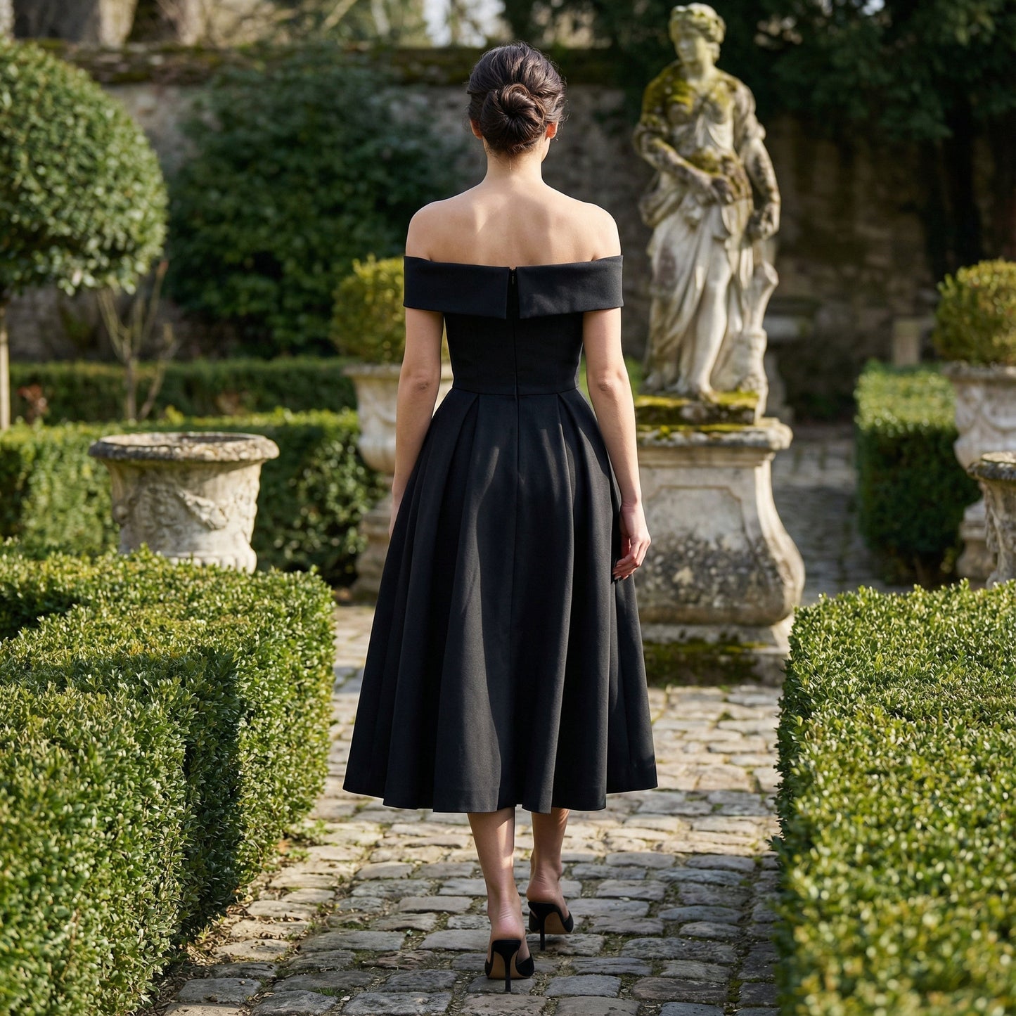 Minerva - Elegante midi jurk zonder moeite