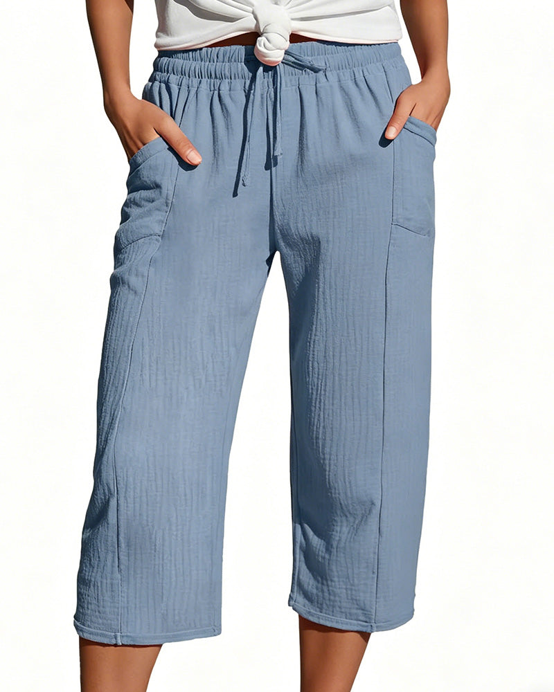 Cécile | Comfortabele Driekwart Broek