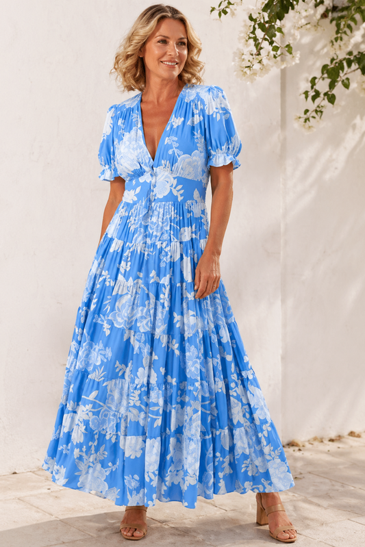 Céline – Maxi Zomerjurk met V-hals