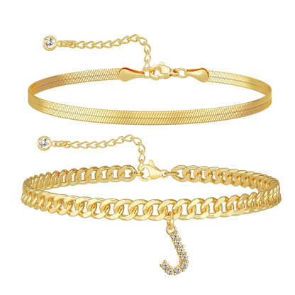 Ariane - Enkelketting-set met letter - een ideaal cadeau!