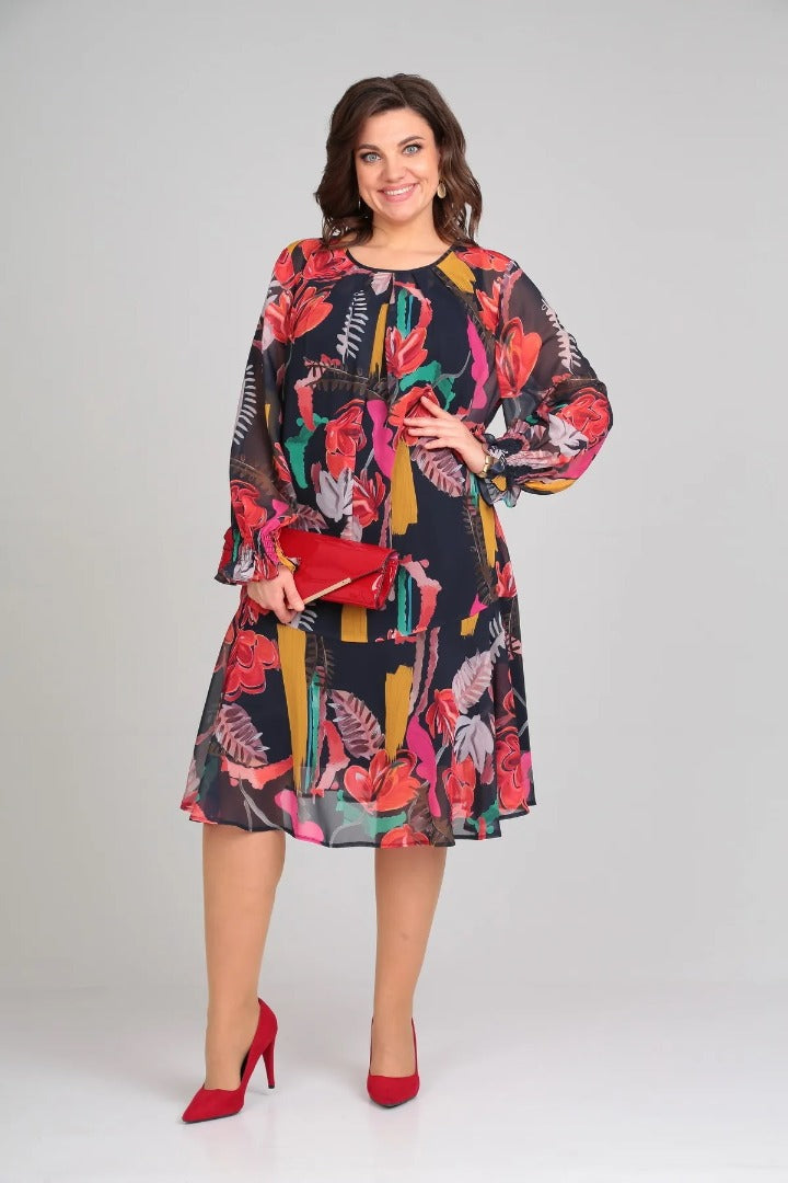 Florida – Elegante bloemenjurk