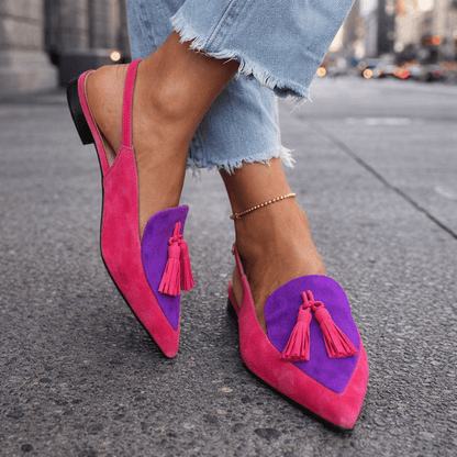 Marrit | Elegante Slingback Loafers met Franje