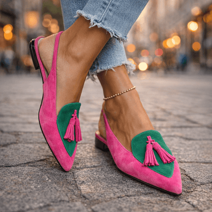 Marrit | Elegante Slingback Loafers met Franje