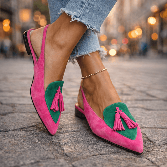 Marrit | Elegante Slingback Loafers met Franje