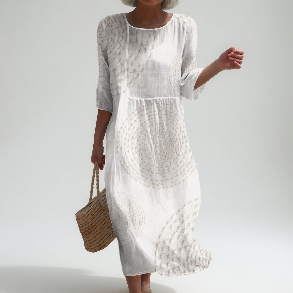 Améliane™ — Elegante midi-jurk met delicate details