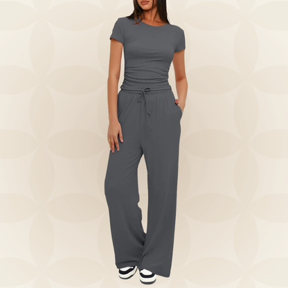 Monique -  Effen Casual Tweedelige Zomersetje