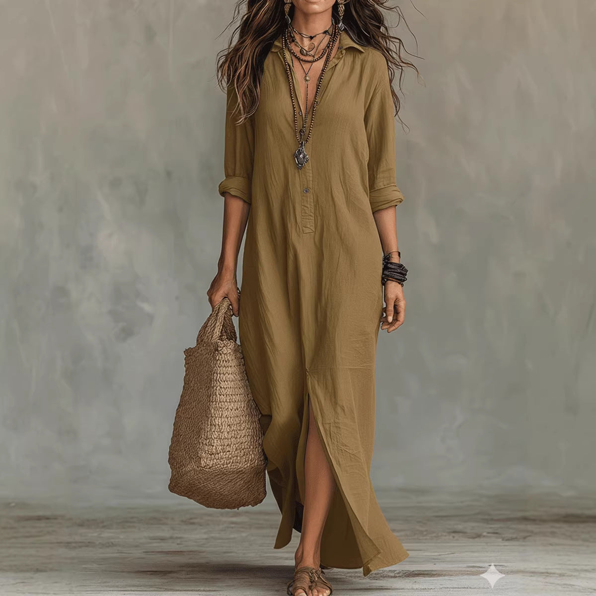 Trudy | Flatterende Maxi Jurk