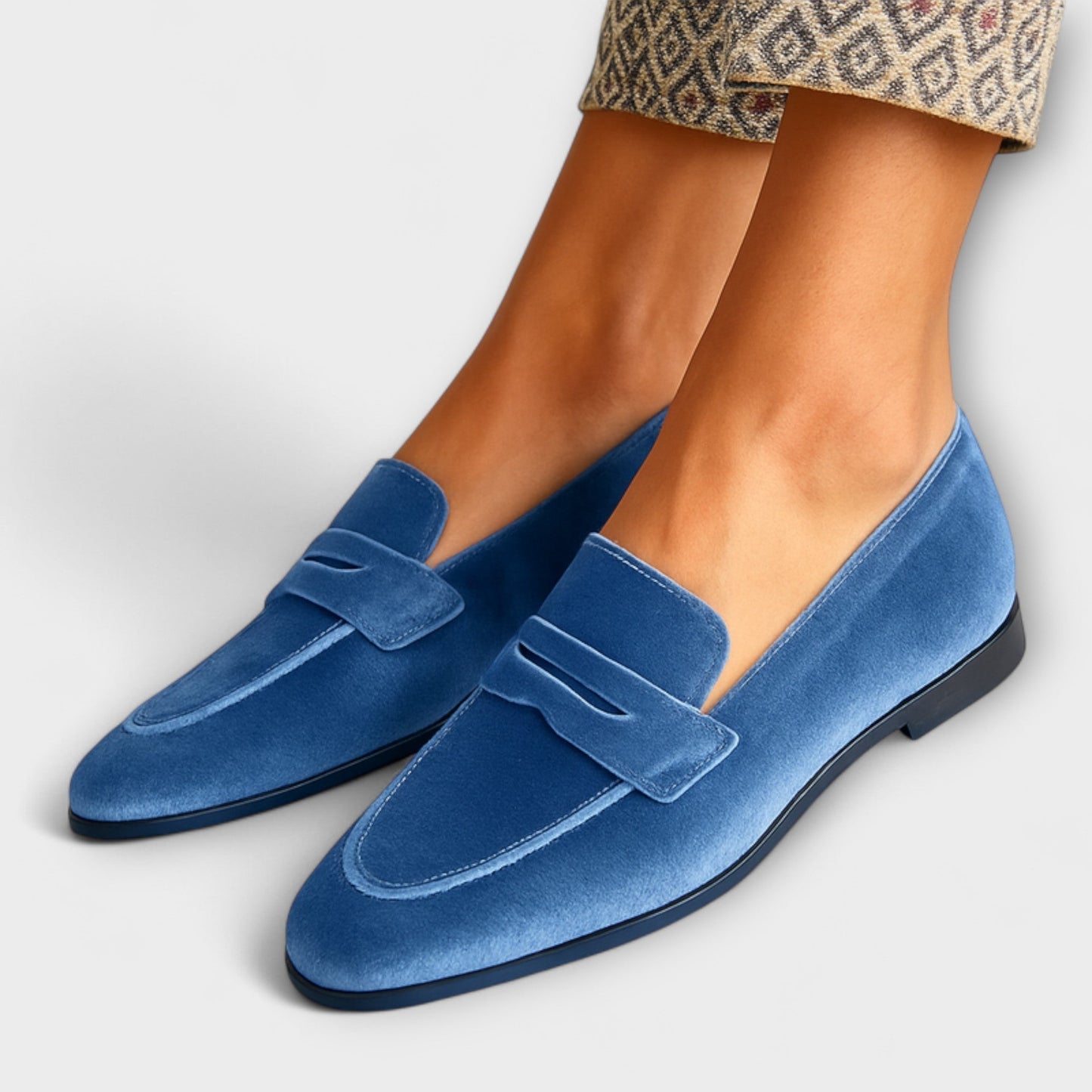 Louise™ | Zachte velourmoccasins