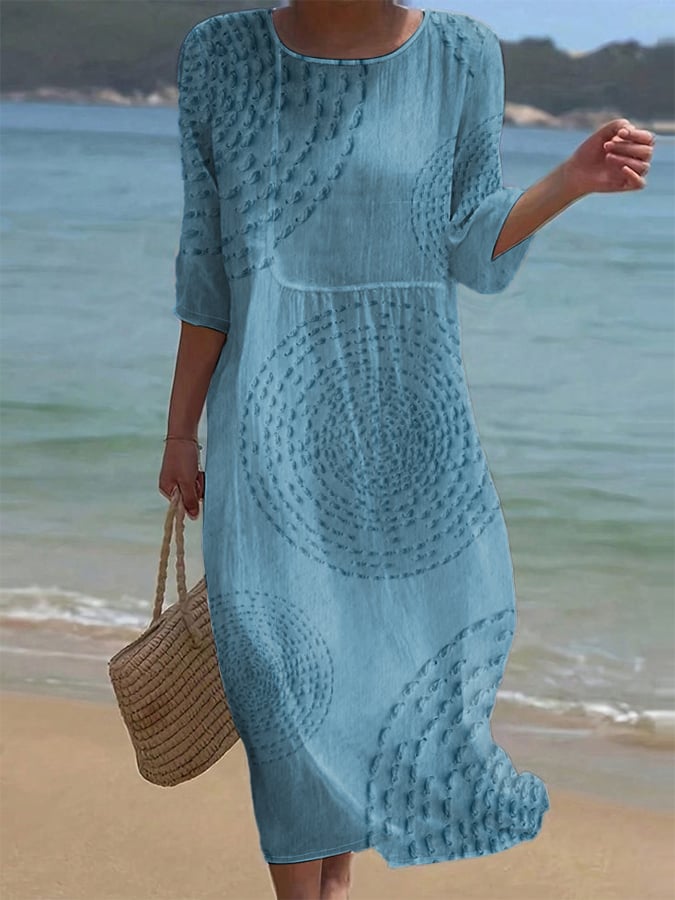 Améliane™ — Elegante midi-jurk met delicate details