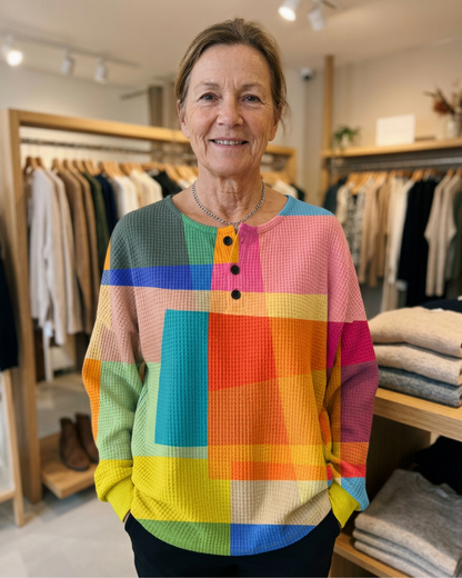 Angela - Kleurrijk Vintage Sweatshirt