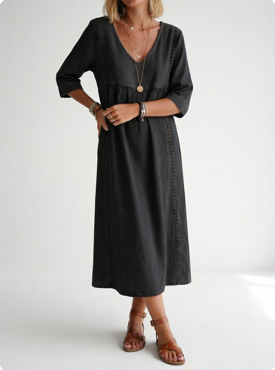 Lioréa™ — Elegante, casual midi jurk