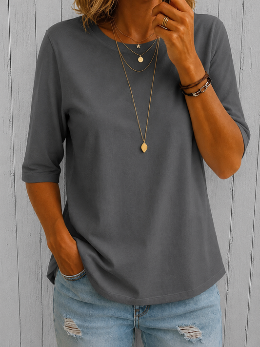 Eefje | Comfort T-Shirt met Extra Armbedekking