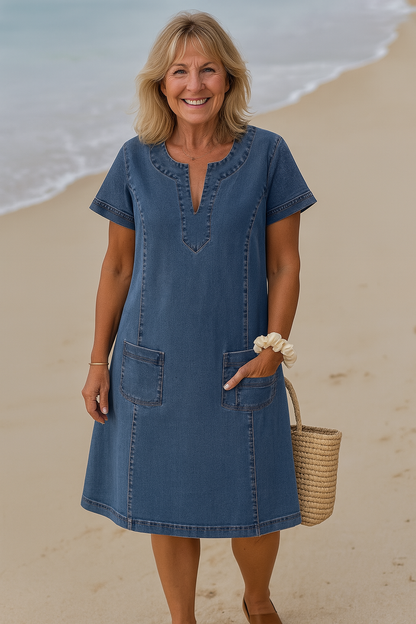 Kim | Mooie Denim jurk