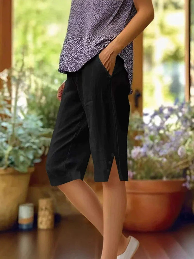 Esther - Comfort bermuda met details