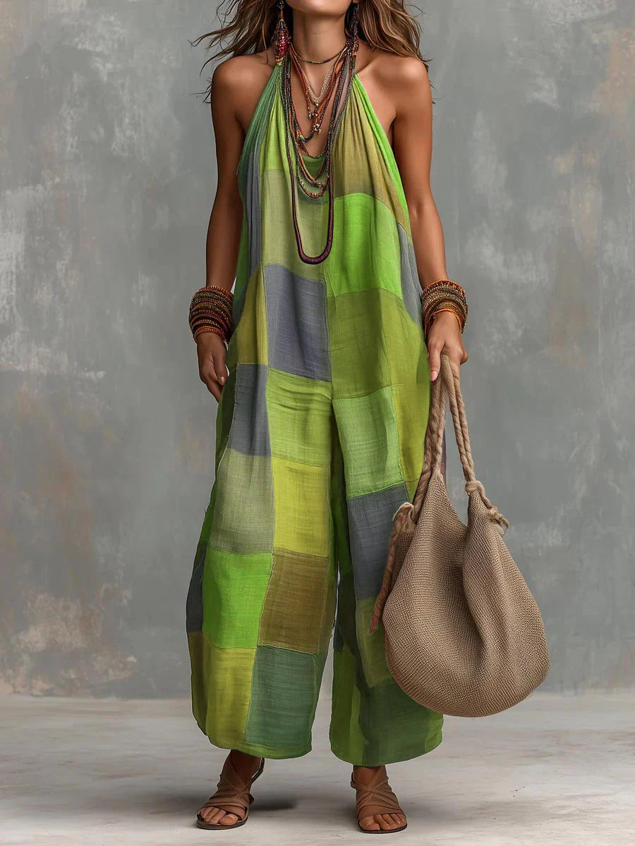Boheemse Patchwork Jumpsuit™ – Frisheid en vrijheid in een unieke artistieke stijl