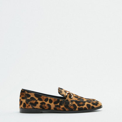 Adrianna™ | Elegante luipaard mocassins