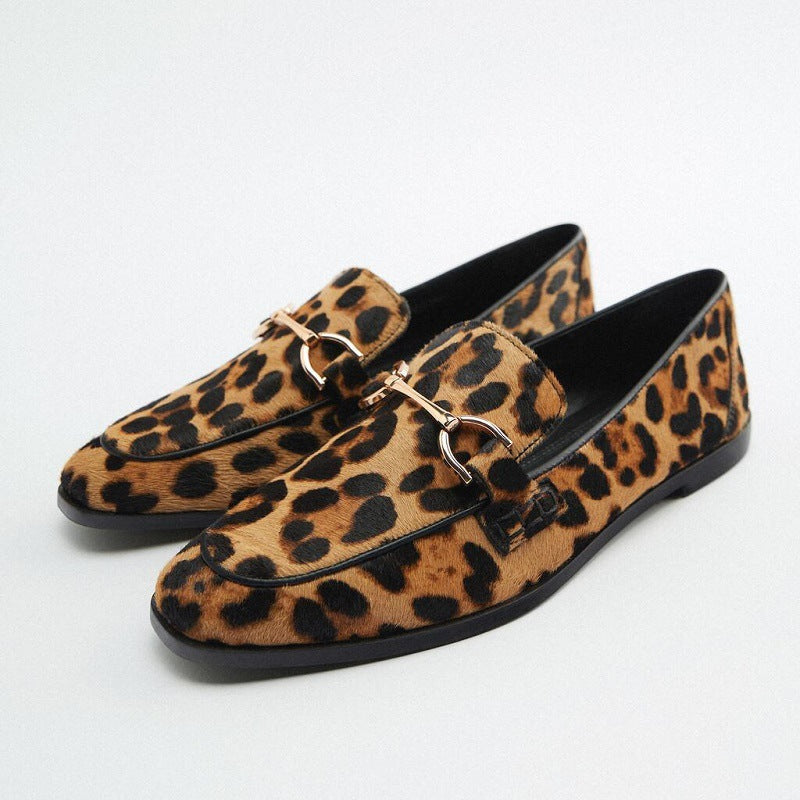 Adrianna™ | Elegante luipaard mocassins