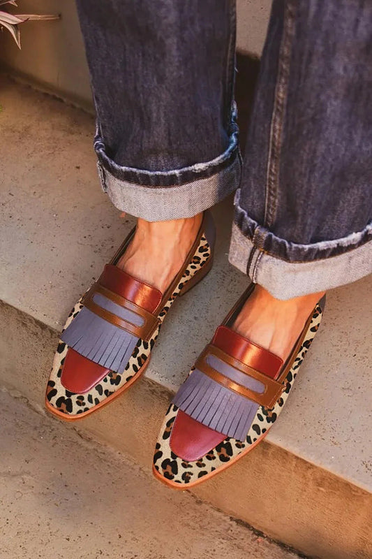 Zelda™ | Stijlvolle luipaard mocassins