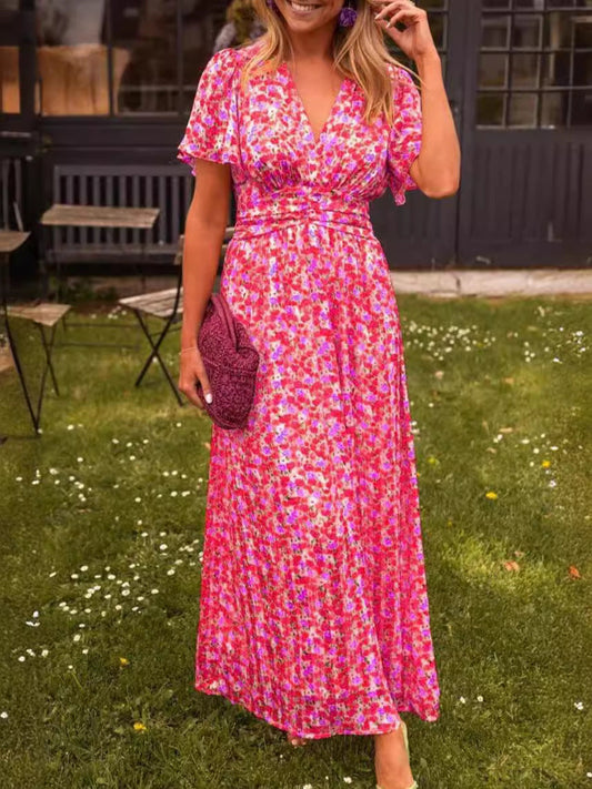 Elis – Lange en luchtige jurk met bloemenprint