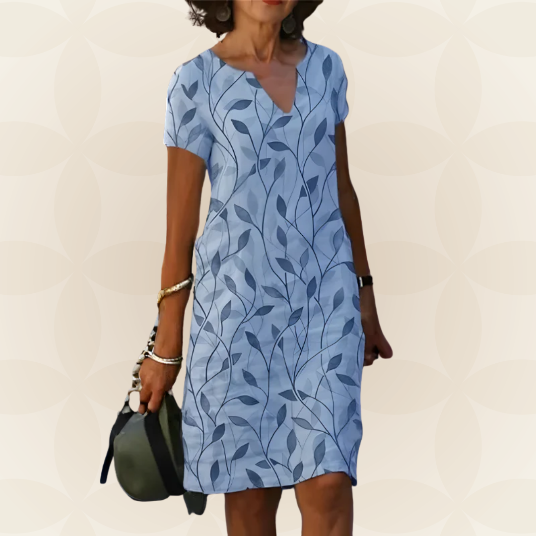 Elin – Comfortabele jurk met zomerse print