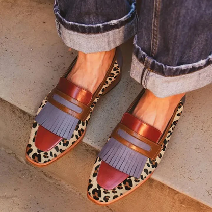 Zelda™ | Stijlvolle luipaard mocassins