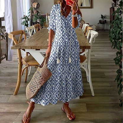 Luna | Midi jurk in een ontspannen boho-stijl