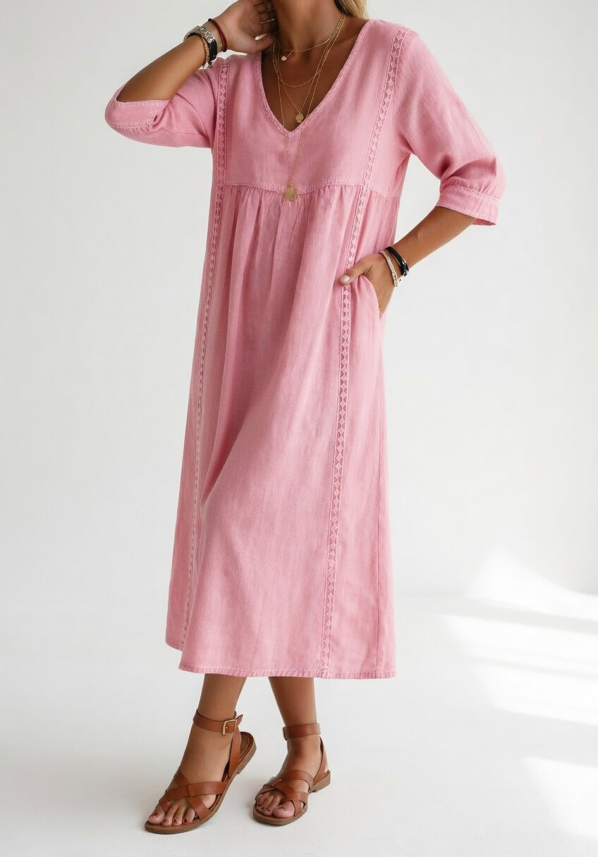 Lioréa™ — Elegante, casual midi jurk