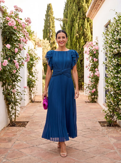 Seraphina | Elegante Maxi Jurk met Geplooide Taille