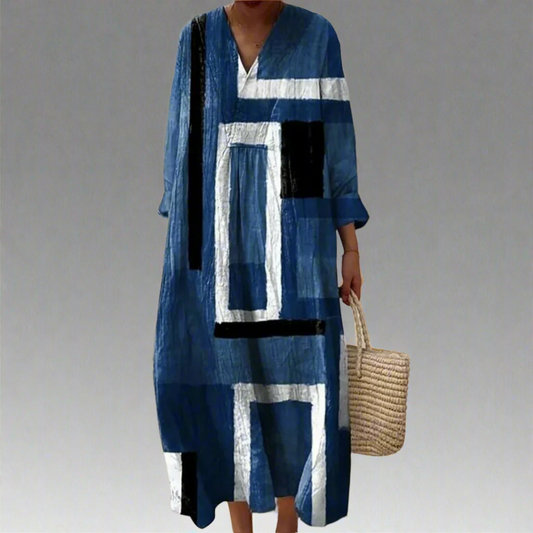 Leah | Elegante Geometrische Jurk