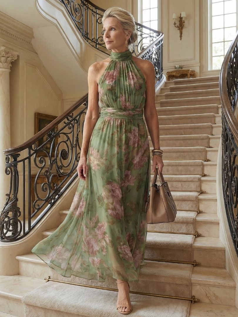 Naomi | Maxi Jurk met Open Rug