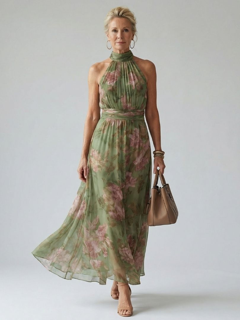 Naomi | Maxi Jurk met Open Rug
