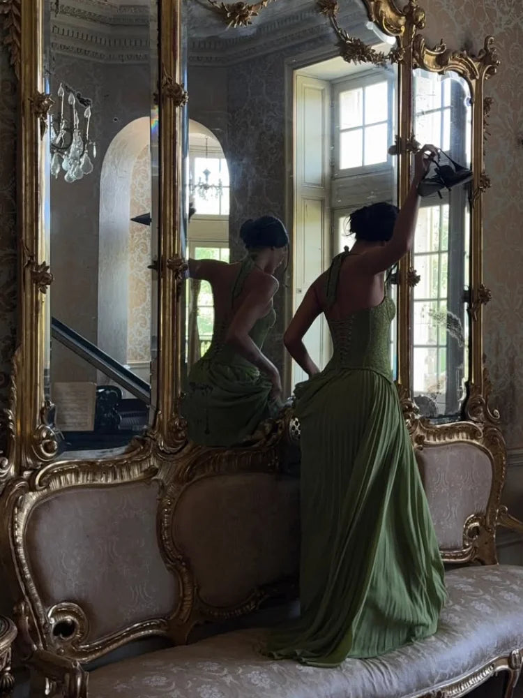 Shailine™ | Smaragdgroene jurk