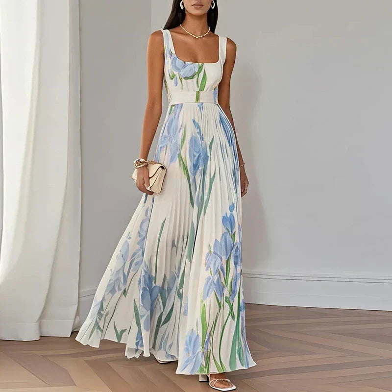 LYRA | Elegante Maxi-jurk met flatterende plooisilhouet