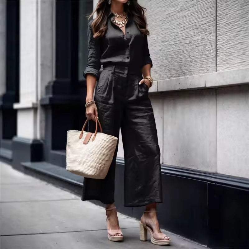Nory -- Losvallende set met broek