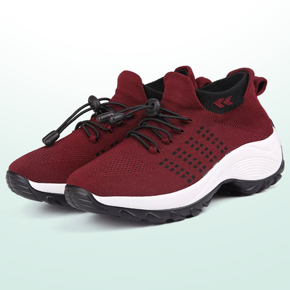 Ambulo Komfortschoenen Breisel - Zwart Rood