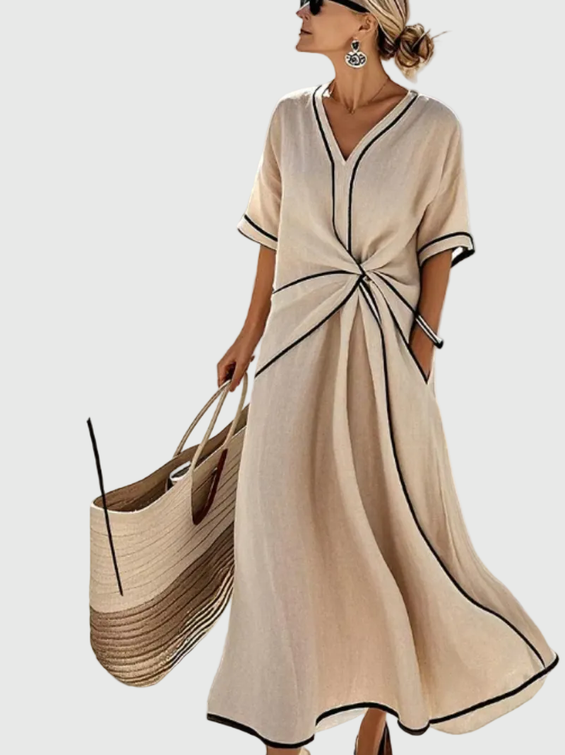 Helena | Maxi Jurk Drapée