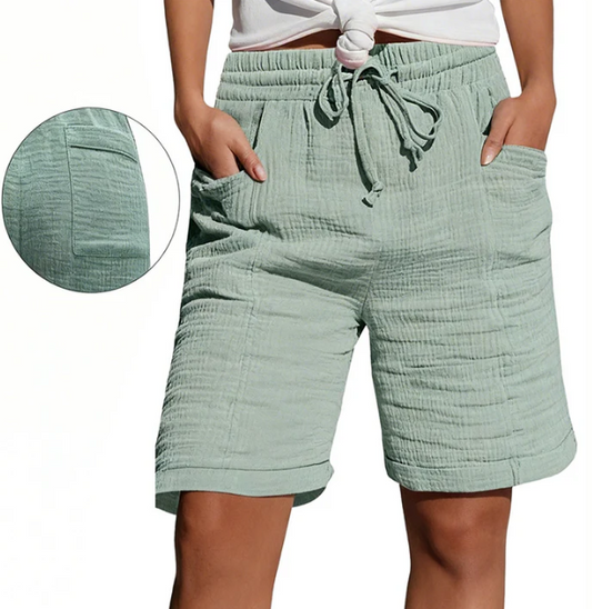 Bregt | Comfortabele Bermuda Short met Elastische Taille