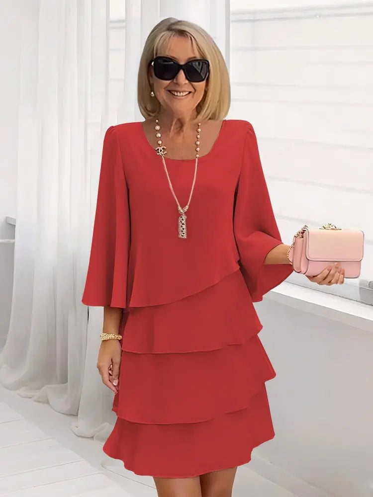 Elsa – Elegante en vloeiende jurk met volants
