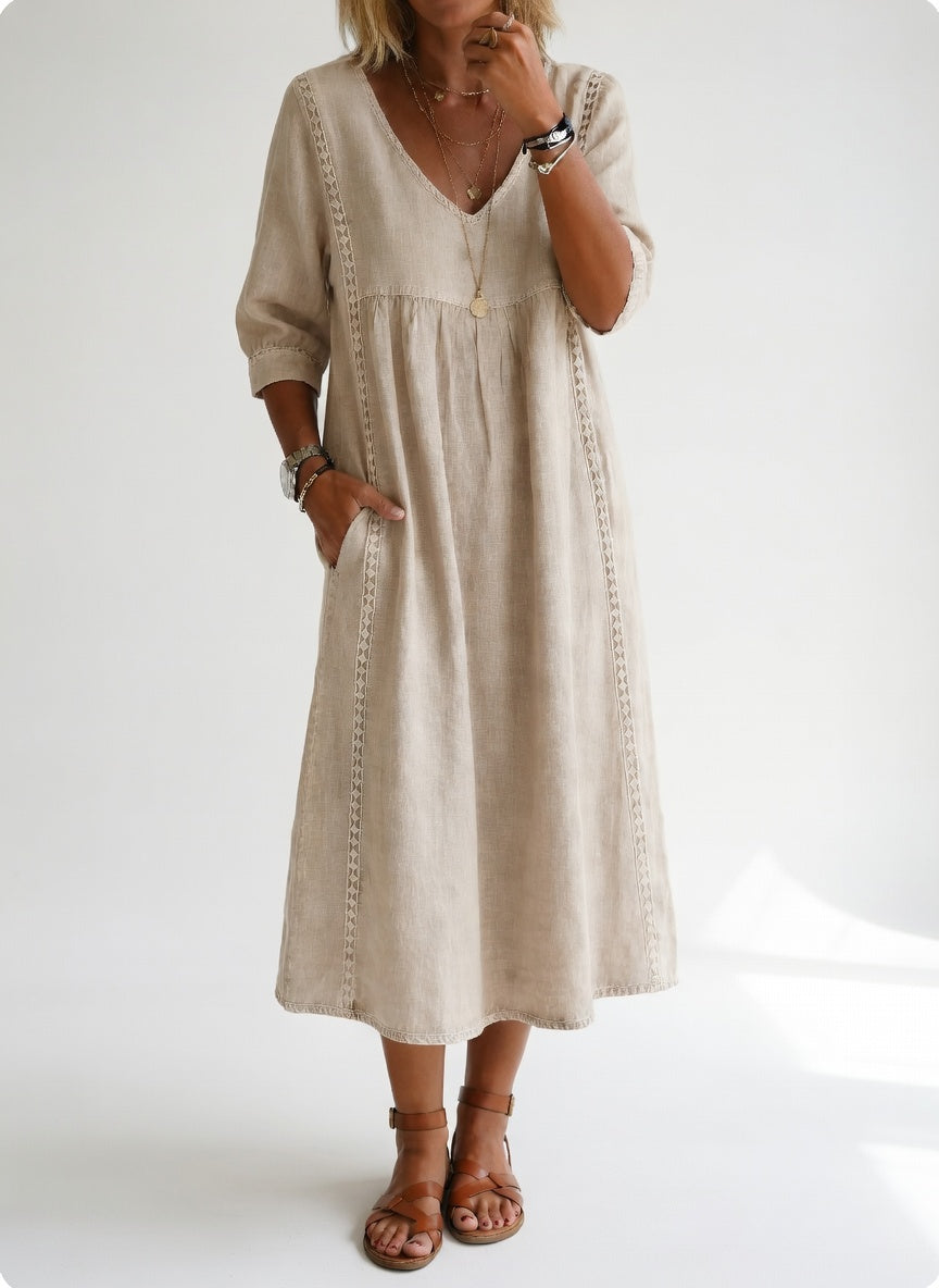 Lioréa™ — Elegante, casual midi jurk