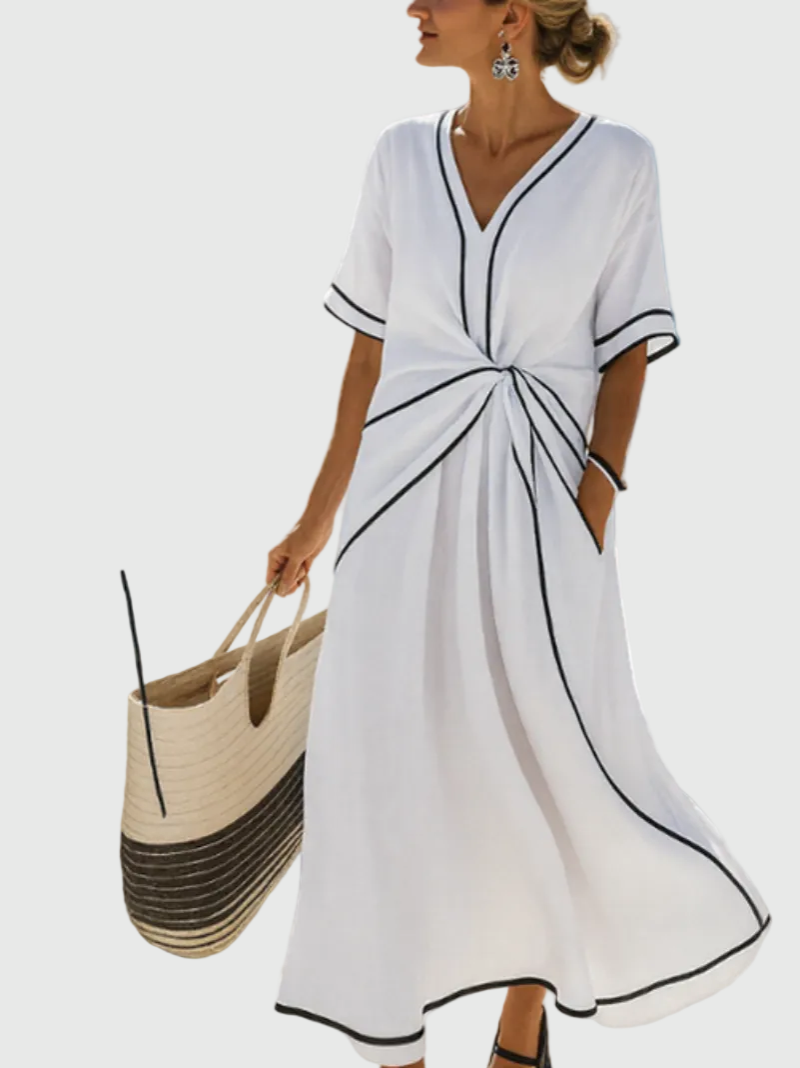 Helena | Maxi Jurk Drapée