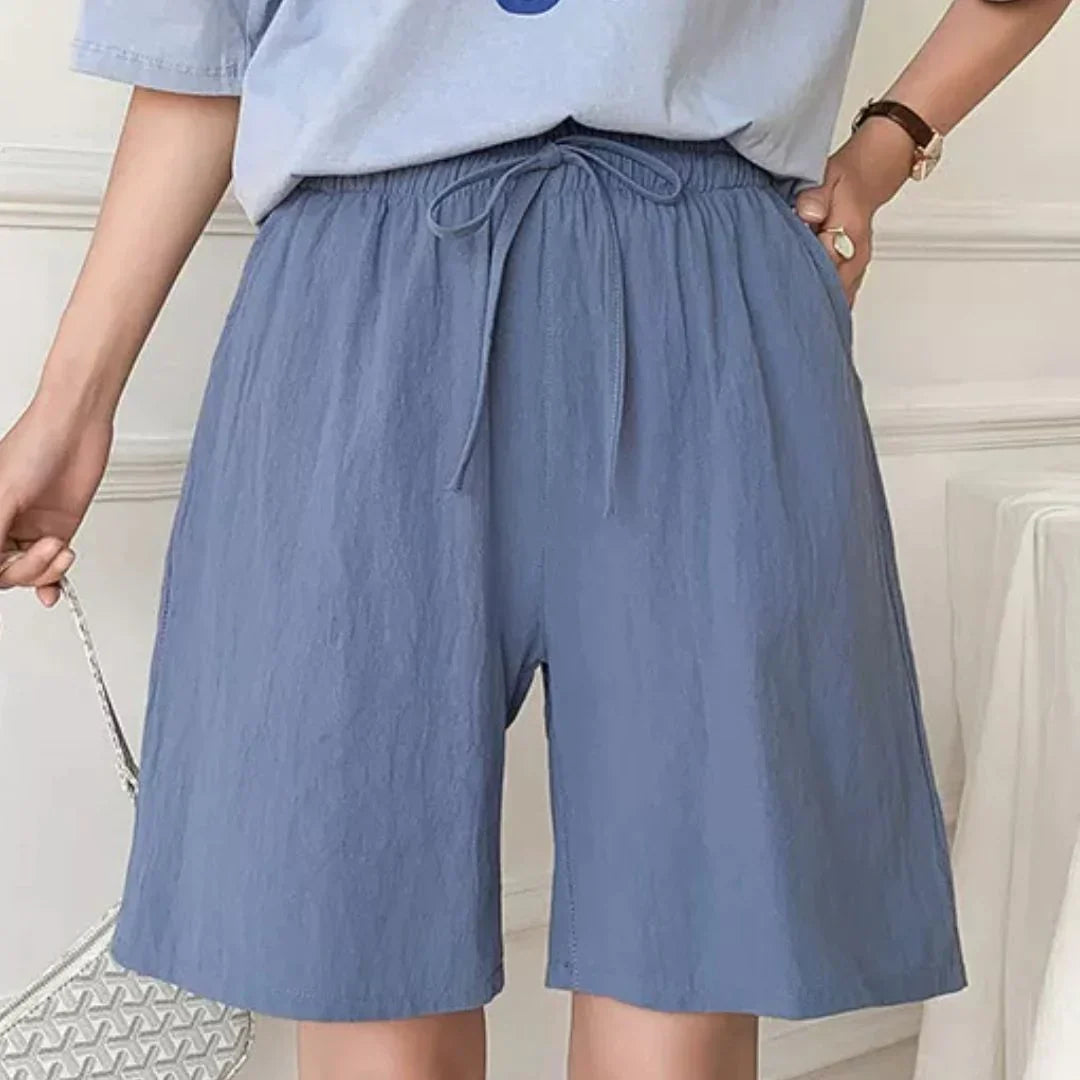 Linda - Wijde linnen zomerbroek