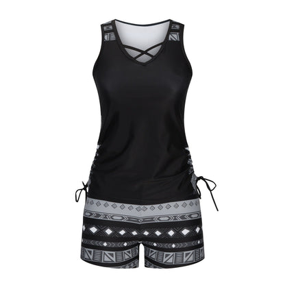 Tankini Geometrische Print Badpak