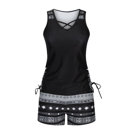Tankini Geometrische Print Badpak