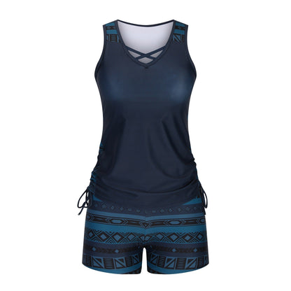 Tankini Geometrische Print Badpak