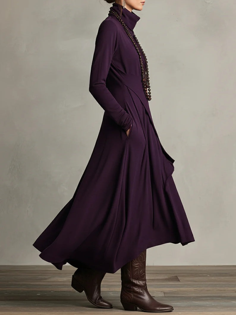Marry - Maxi Jurk met Hoge Hals