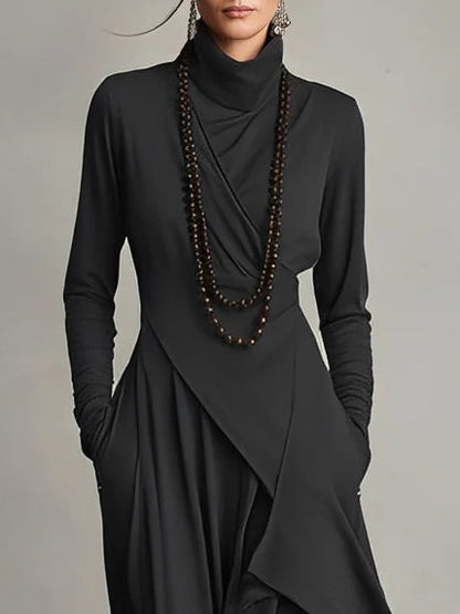Marry - Maxi Jurk met Hoge Hals
