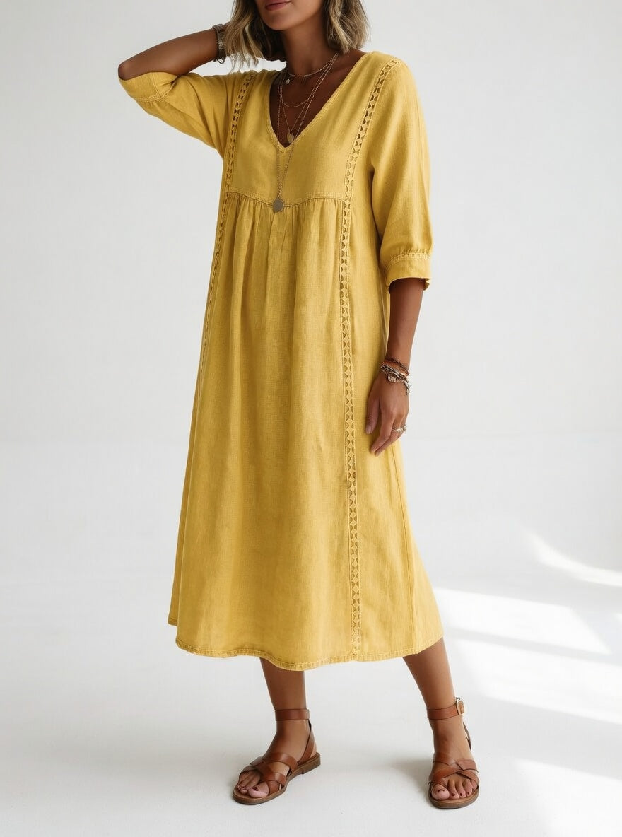 Lioréa™ — Elegante, casual midi jurk
