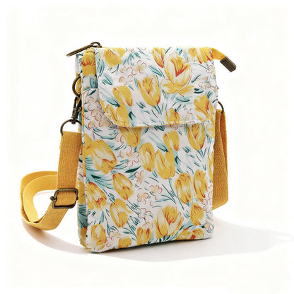 Elvira - Vintage Schoudertas met rits en magnetische sluiting